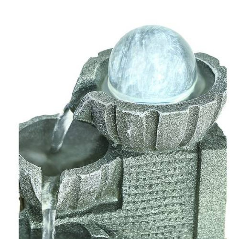 11" H Soothing Cascading Tabletop Fountain for Office and Home Decor